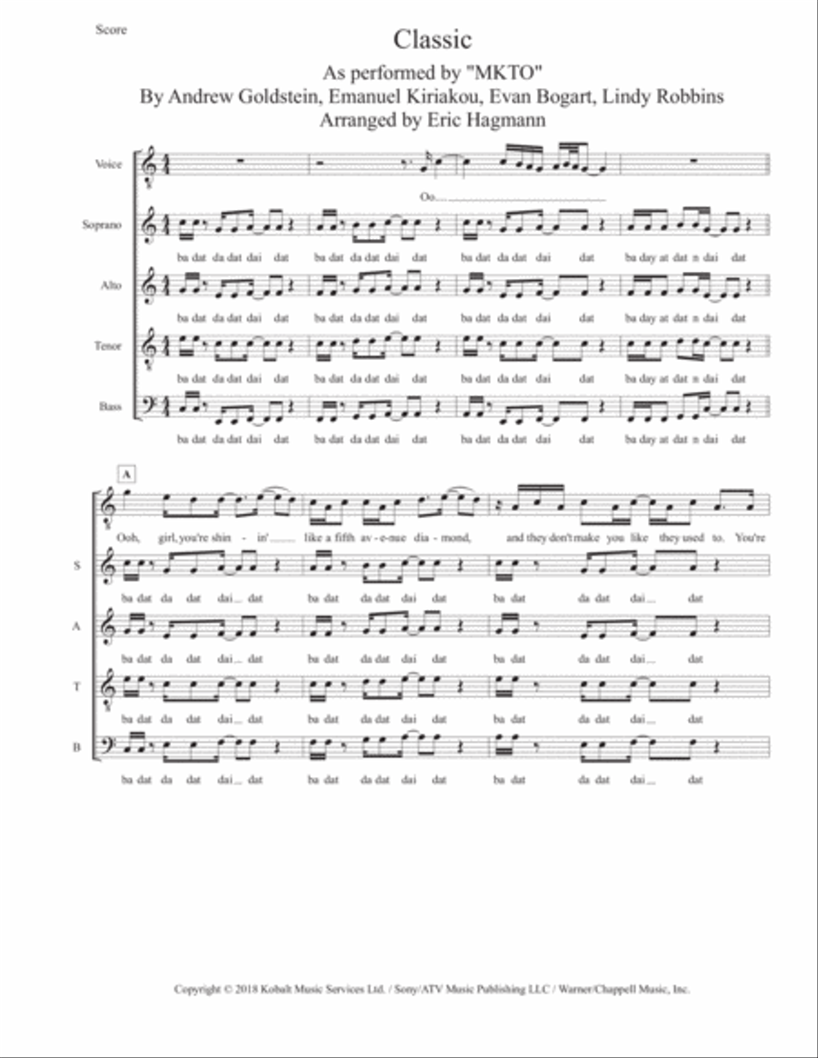 Classic 4-Part scores gallery preview page 1