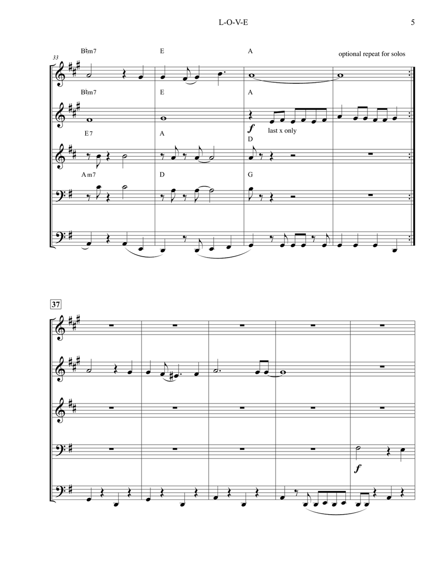 L-O-V-E Brass Ensemble scores gallery preview page 6