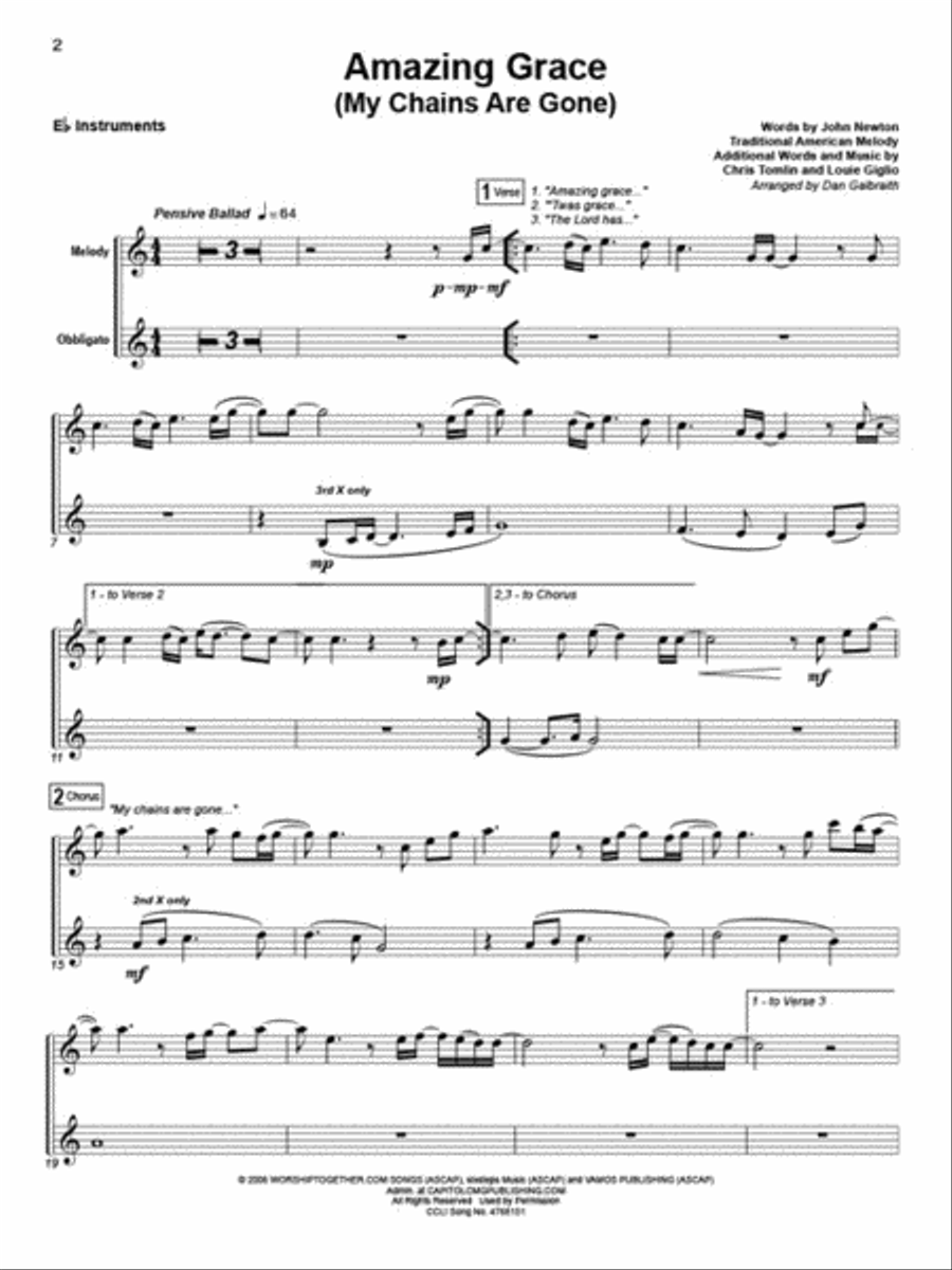 Contemporary Worship Classics Voice scores gallery preview page 3