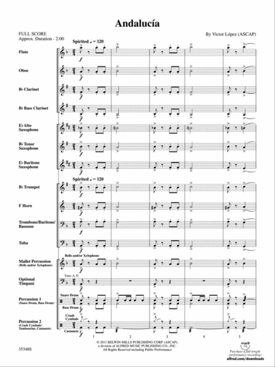 Andalucía Andalucía Concert Band scores gallery preview page 2
