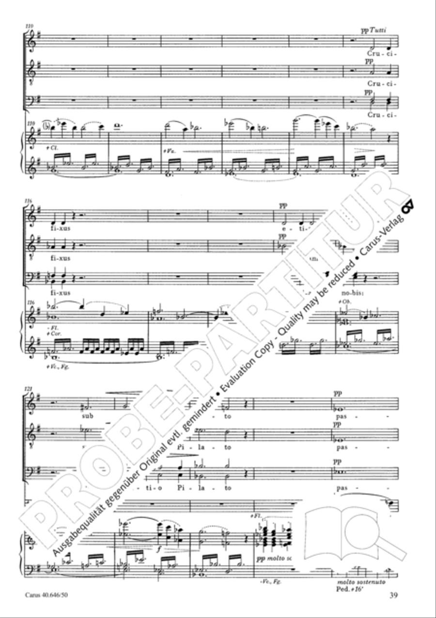 Mass in A major STB scores gallery preview page 41