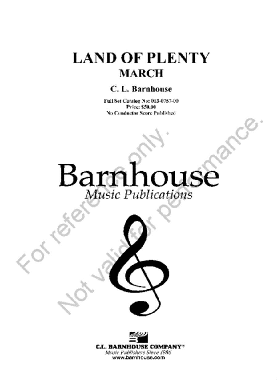 Land of Plenty Set of Parts scores gallery preview page 2