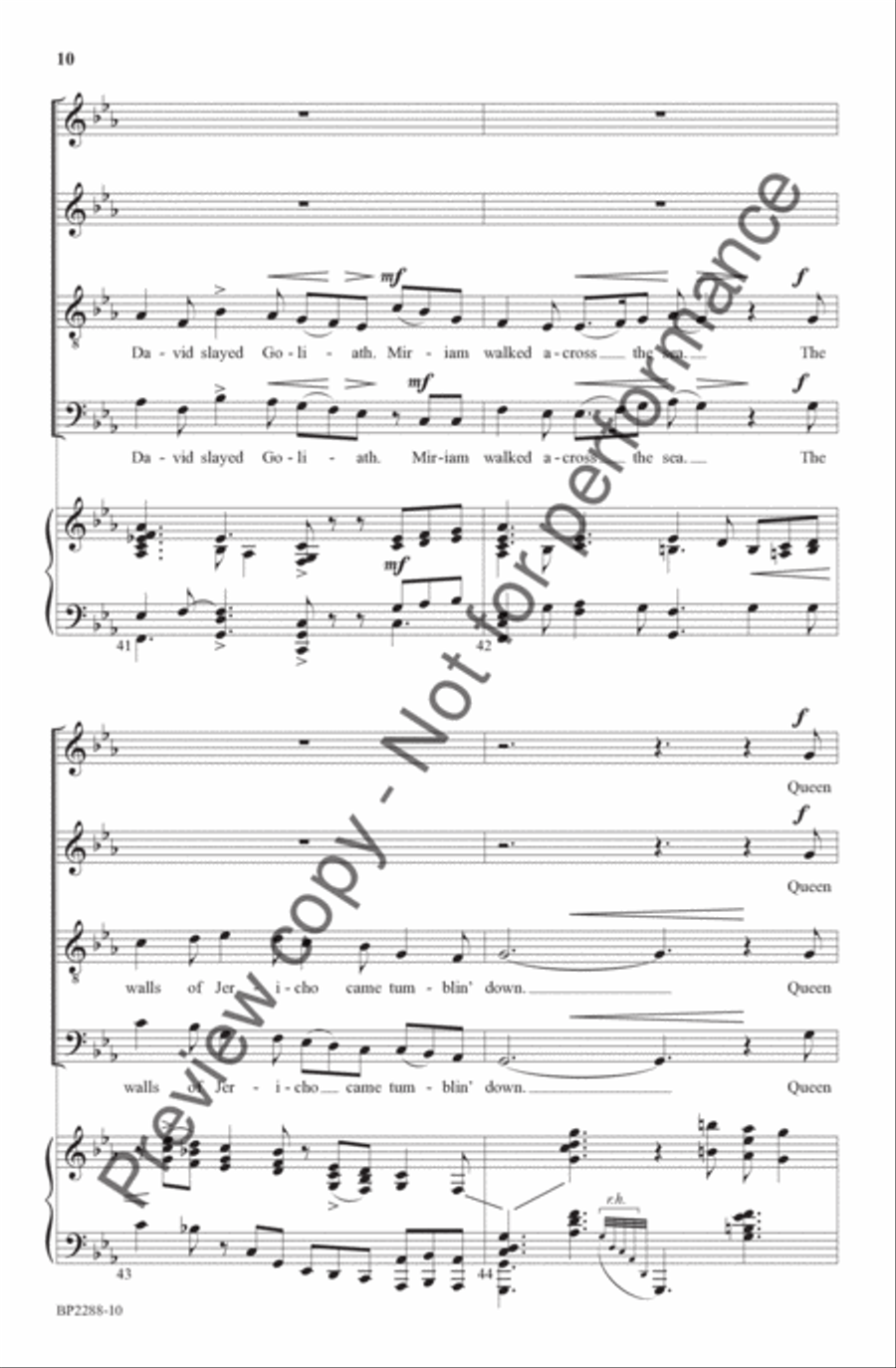 God Wouldn't Bring You This Far to Leave You 4-Part scores gallery preview page 11