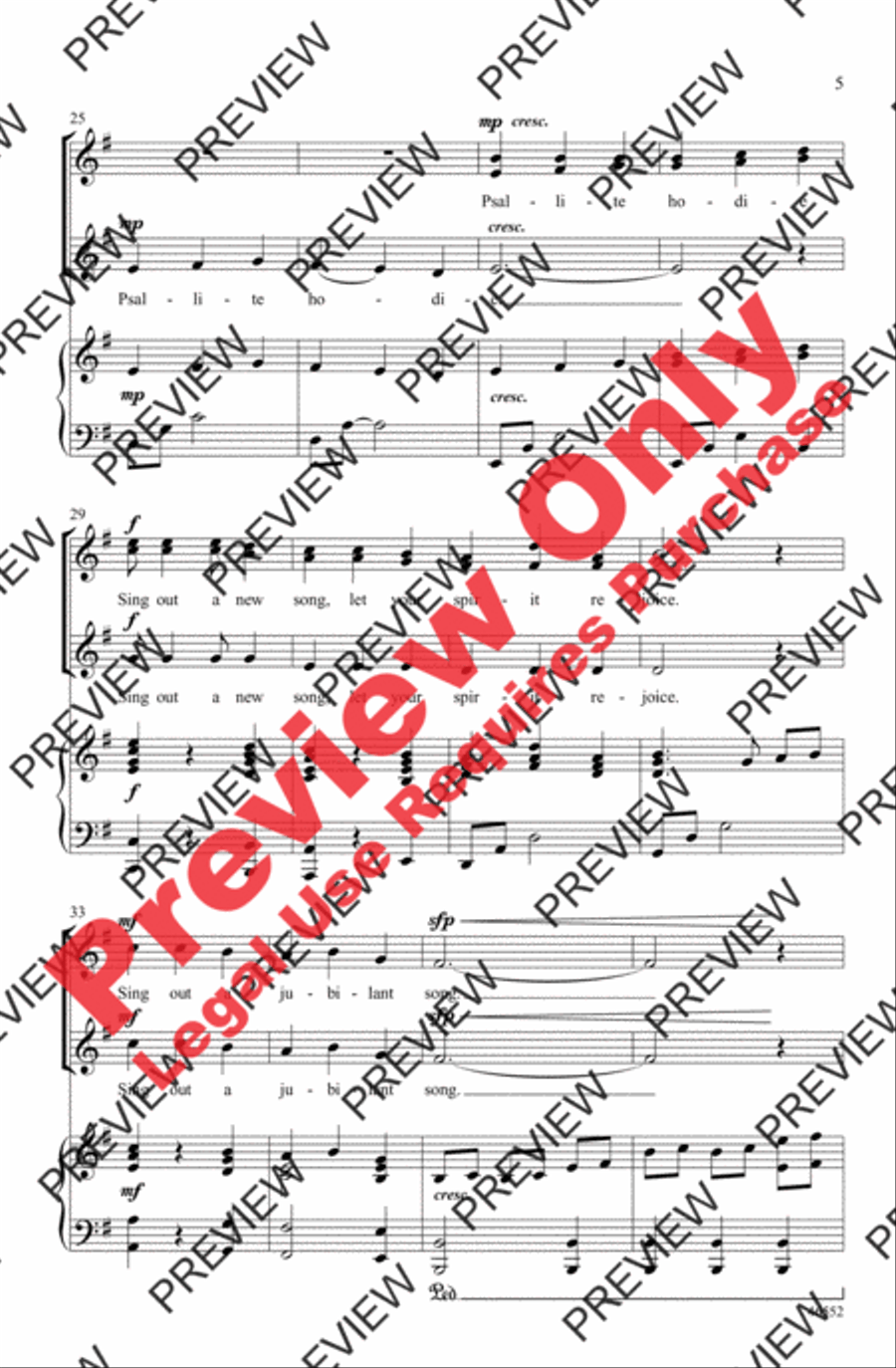 Psallite Hodie SSAA scores gallery preview page 4