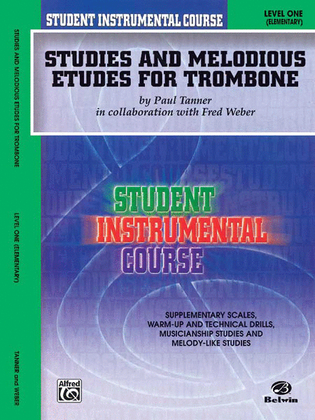 Book cover for Student Instrumental Course Studies and Melodious Etudes for Trombone