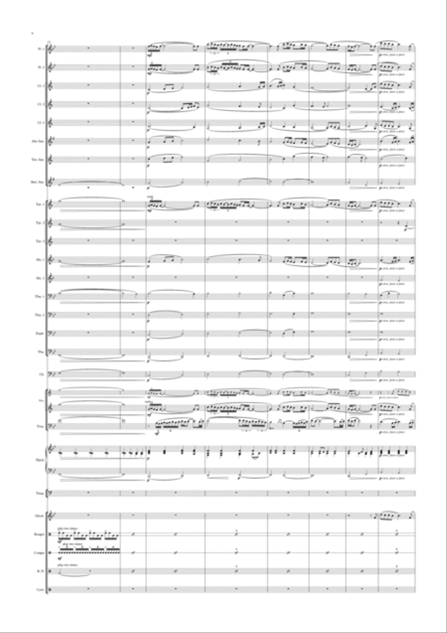 Gabriel's Oboe Large Ensemble scores gallery preview page 4