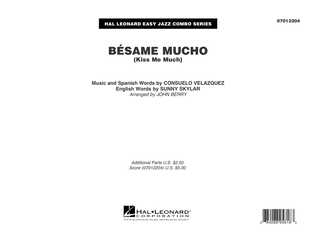 Besame Mucho (Kiss Me Much) - Conductor Score (Full Score)