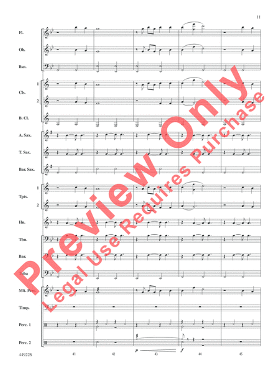 Bright Bright Concert Band scores gallery preview page 11