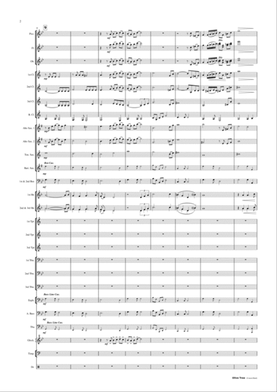 Olive Tree Concert Band scores gallery preview page 3