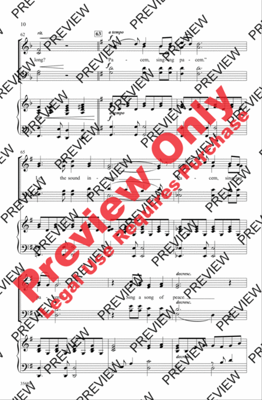 Pacem 4-Part scores gallery preview page 9