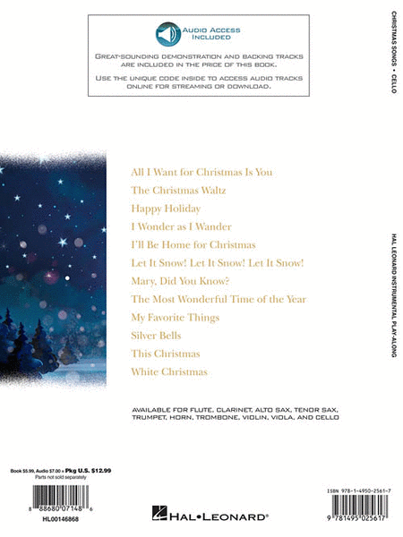Christmas Songs for Cello image number null