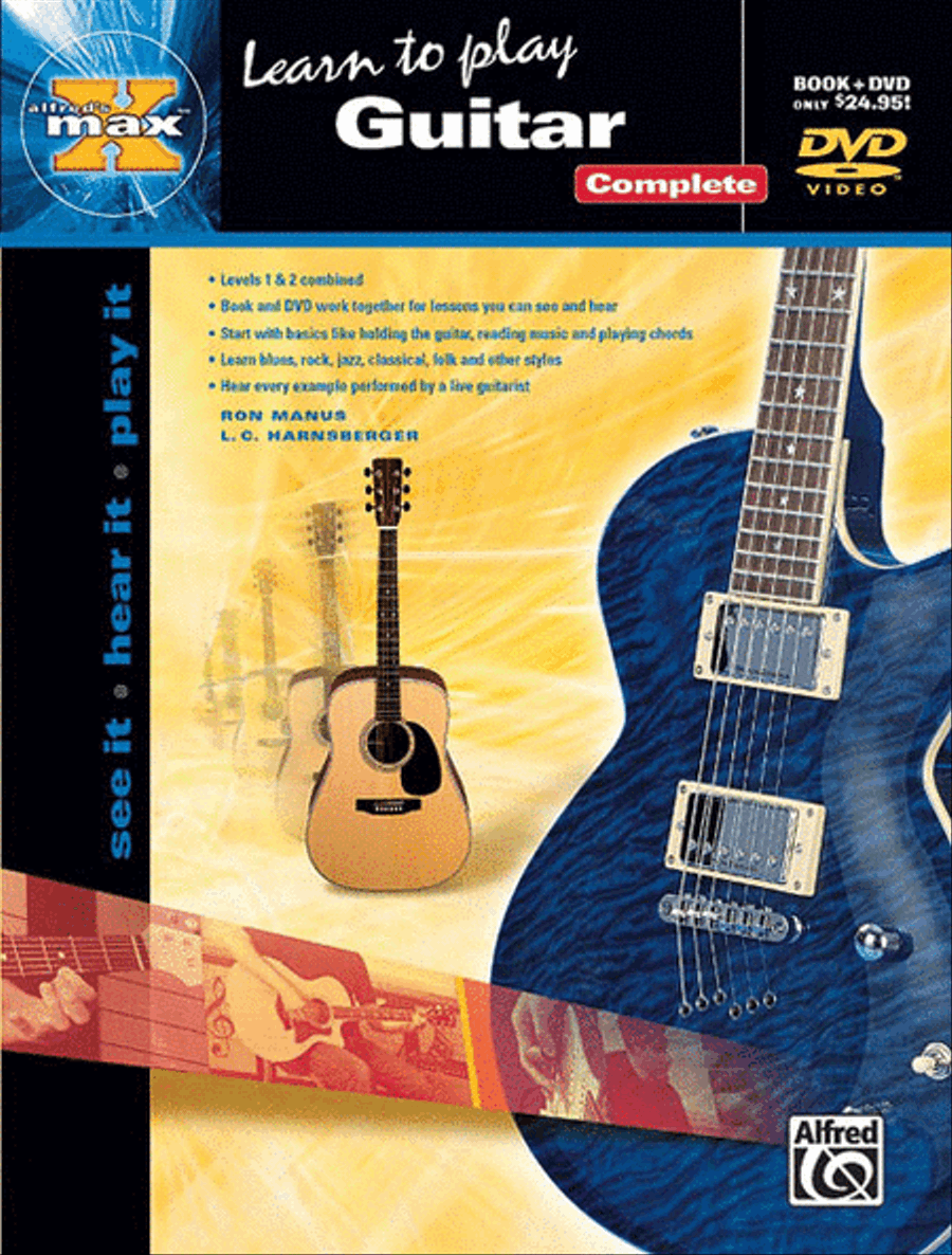 Alfred's Max: Learn to Play Guitar Complete (Book and DVD) Easy Guitar scores gallery preview page 1