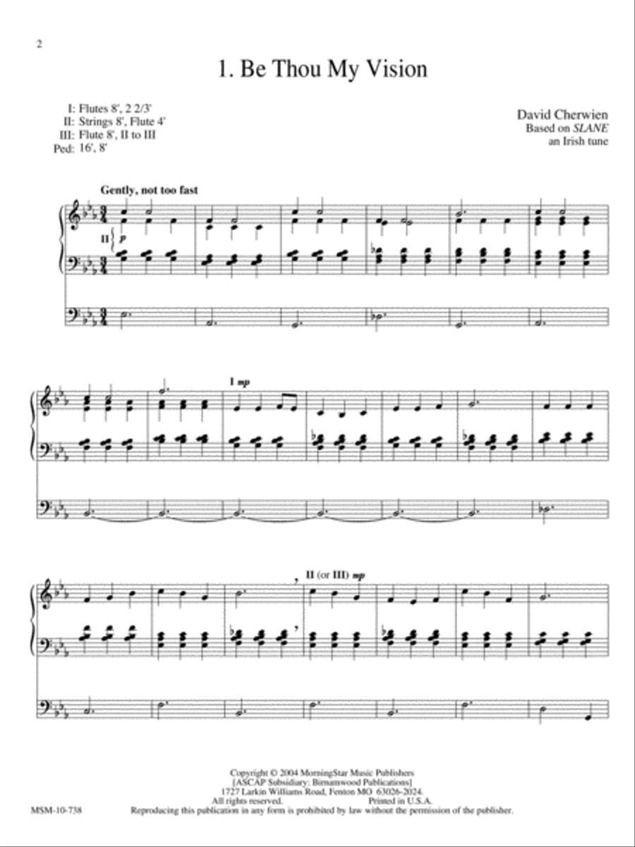 Joyful Praise: Three Hymn Settings for Organ Organ Solo scores gallery preview page 2