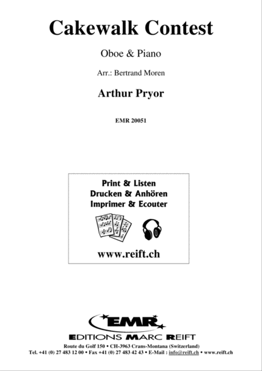Cakewalk Contest Piano Accompaniment scores gallery preview page 2