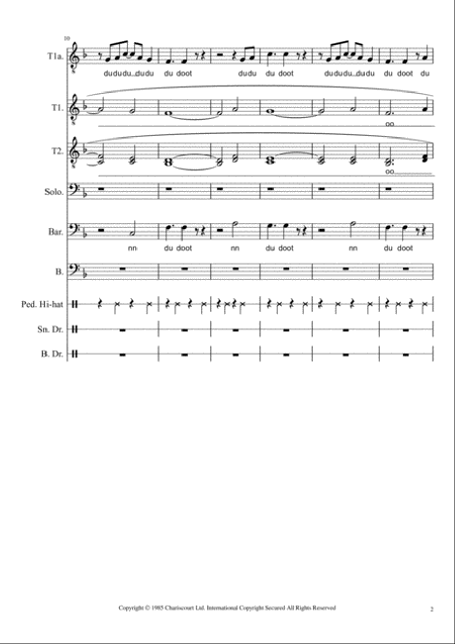 Walk Of Life TTBB scores gallery preview page 2
