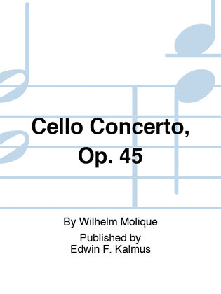 Book cover for Cello Concerto, Op. 45