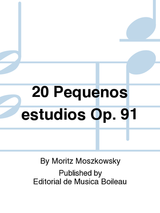 Book cover for 20 Pequenos estudios Op. 91