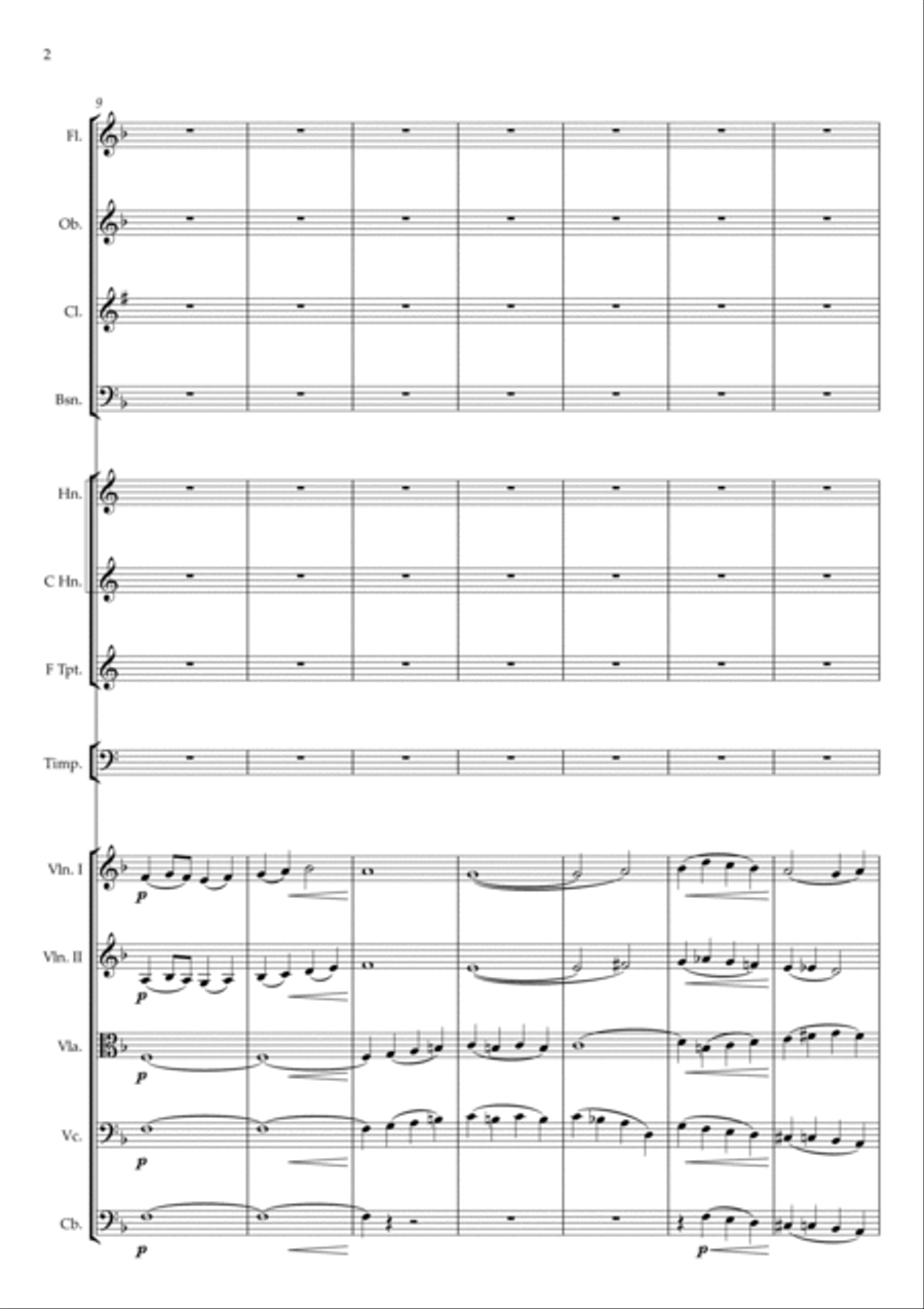 Overture to the vaudeville 'Three Tens, or The New Two-day Adventure' Full Orchestra scores gallery preview page 2