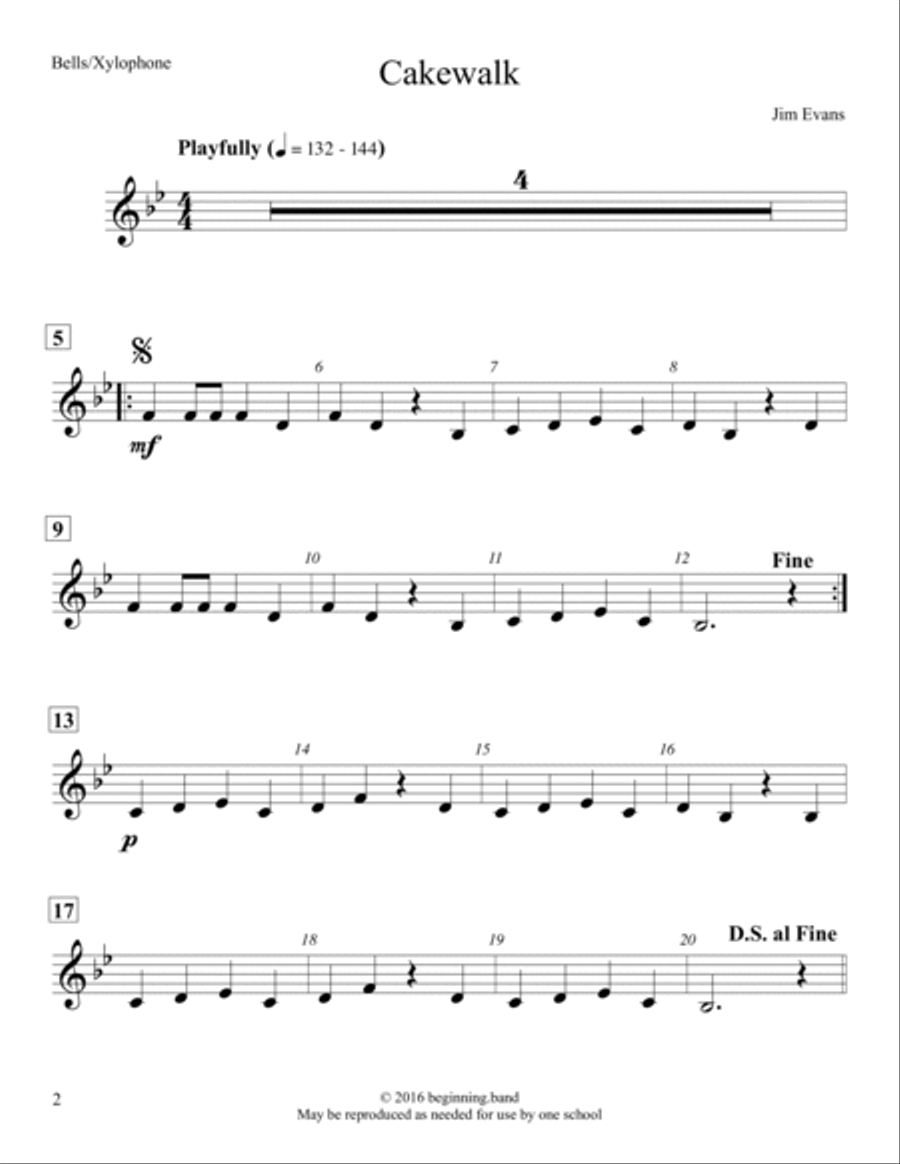 Elementary Solos, Volume 1, for Bells/Xylophone Small Ensemble scores gallery preview page 2