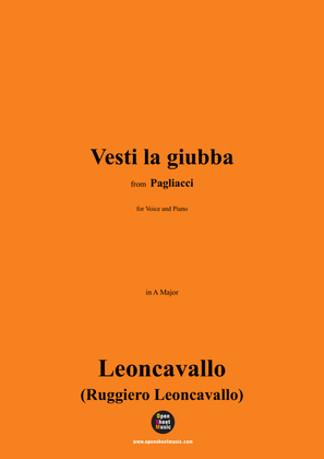 Leoncavallo-Vesti la giubba,in A Major
