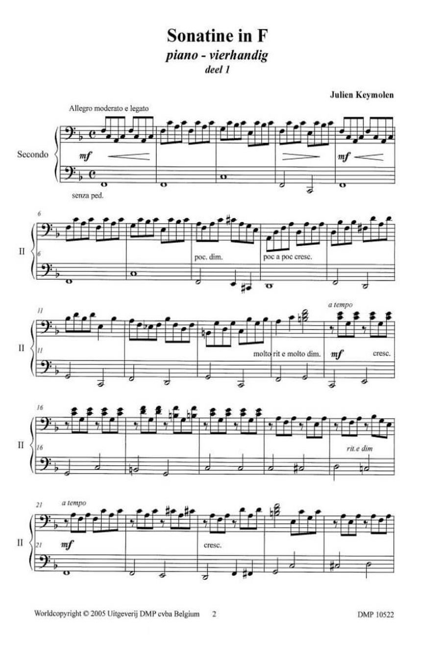 Sonatine In F Piano Duet scores gallery preview page 2