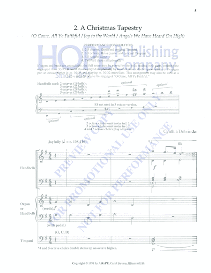 Two Easy Seasonal Processionals 5-Octaves scores gallery preview page 5