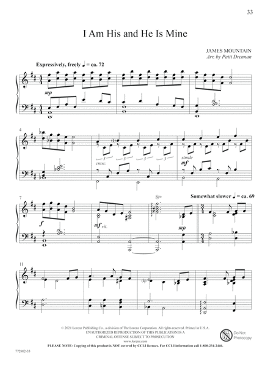 The Faithfulness of God Piano Solo scores gallery preview page 16