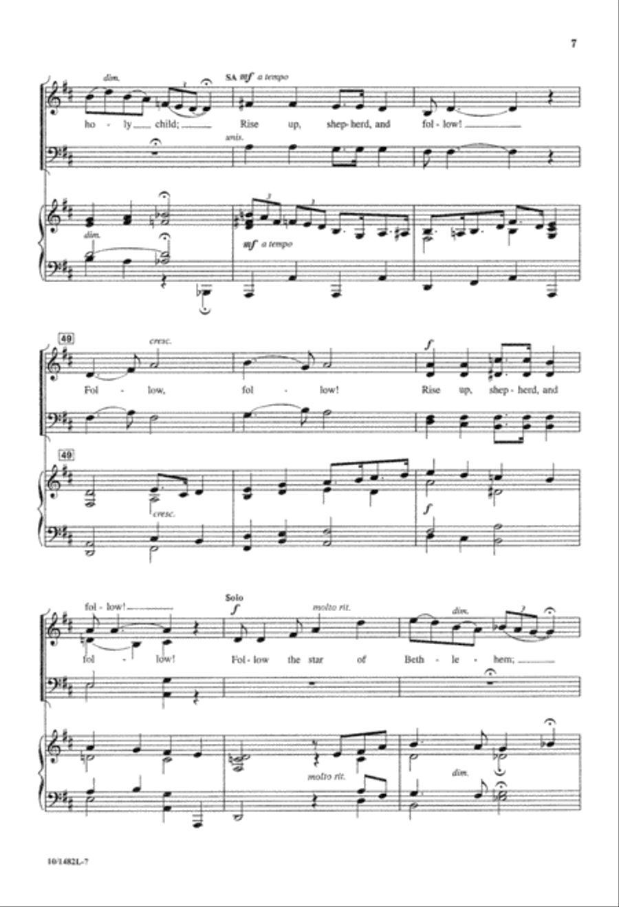 Rise Up, Shepherd Rise Up, Shepherd 4-Part scores gallery preview page 8