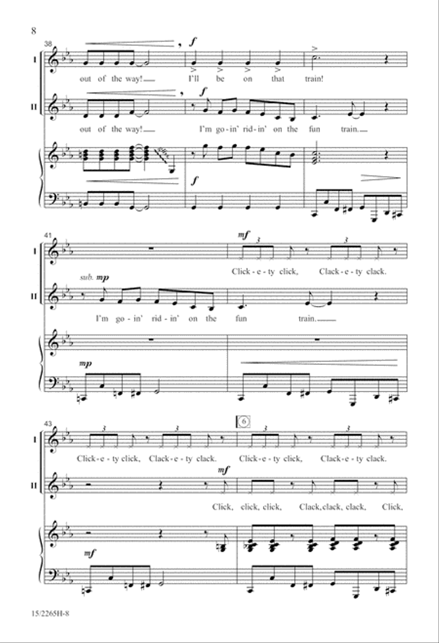 Fun Train 2-Part scores gallery preview page 9