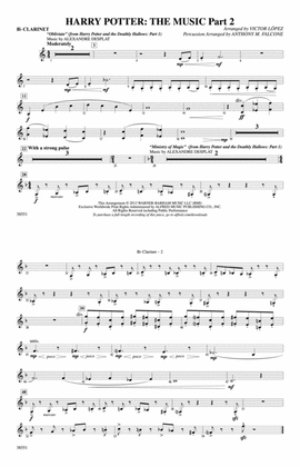 Harry Potter: The Music, Part 2: 1st B-flat Clarinet