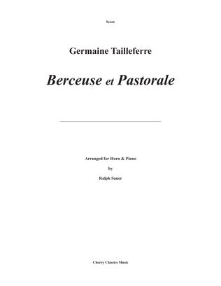 Berceuse et Pastorale for Horn and Piano