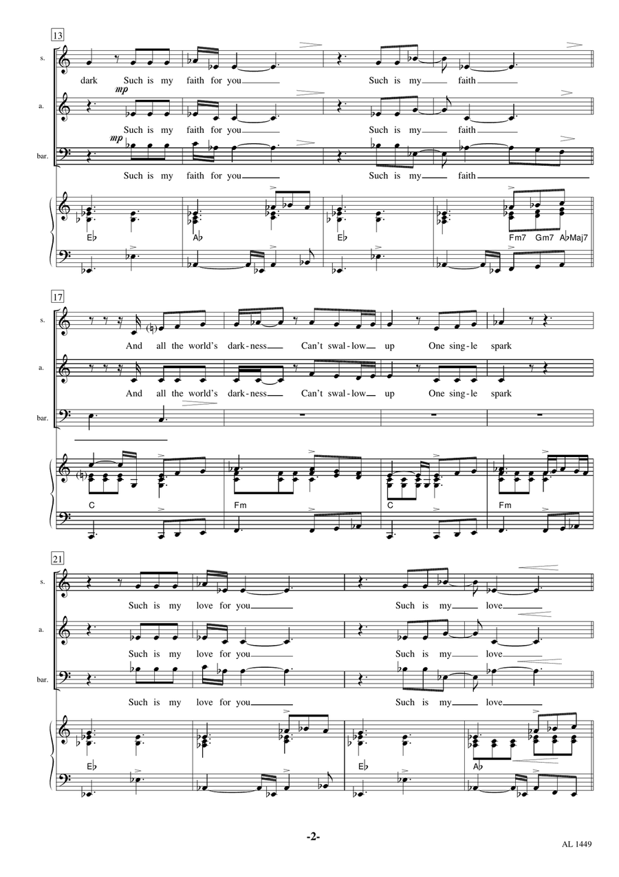 There Is A Kingdom 3-Part scores gallery preview page 2