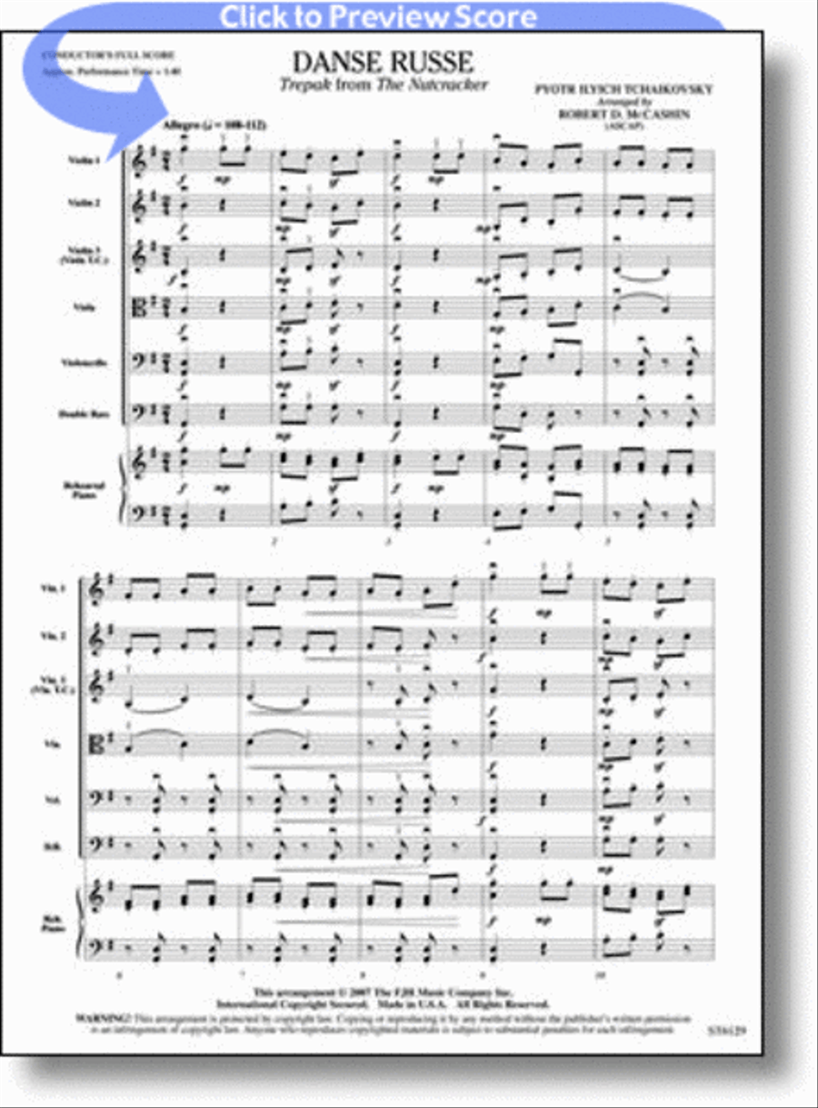 Danse Russe Danse Russe String Orchestra scores gallery preview page 1