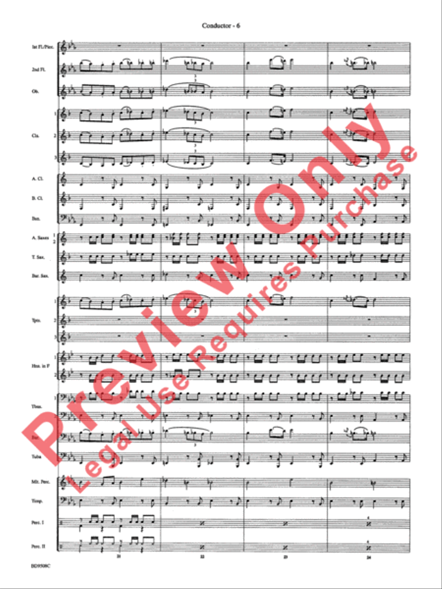 Procession of the Sardar (from Caucasian Sketches) Concert Band scores gallery preview page 9