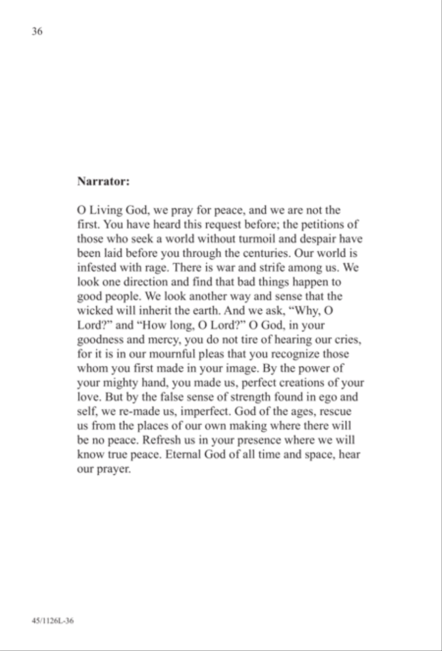 Prayers for the Nations 4-Part scores gallery preview page 37