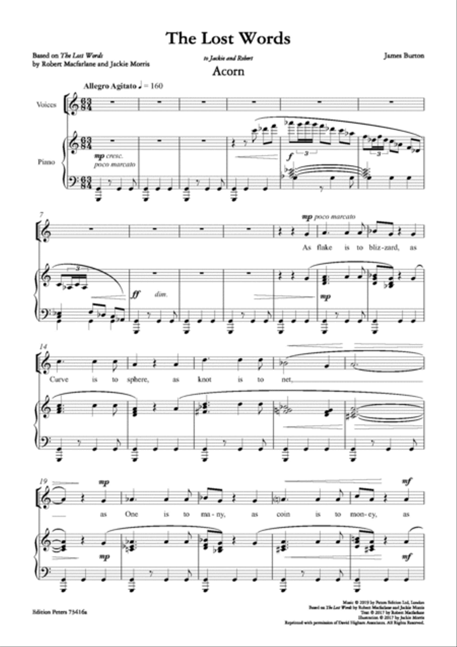 The Lost Words The Lost Words Choir scores gallery preview page 6