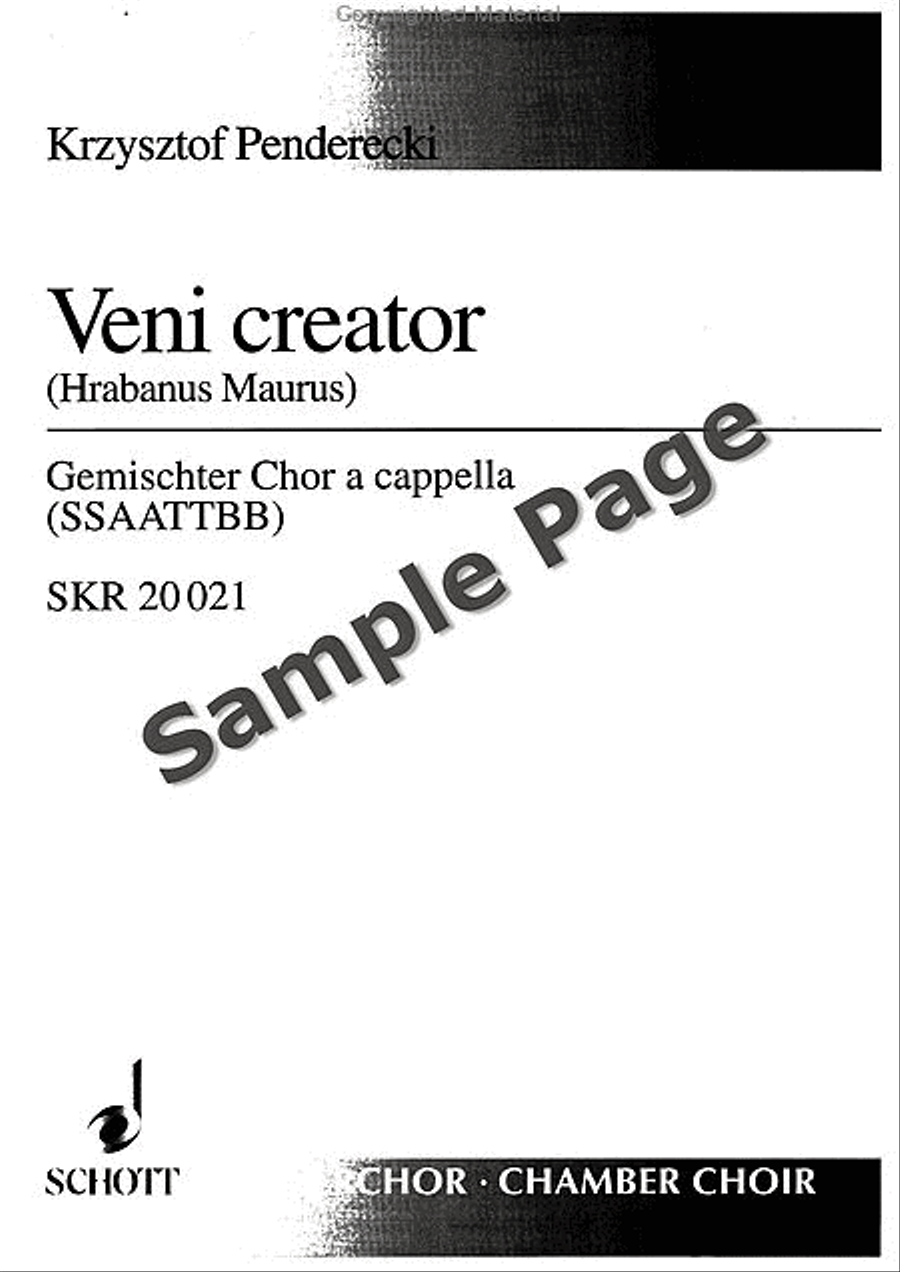 Veni Creator Veni Creator Mixed Choir scores gallery preview page 2