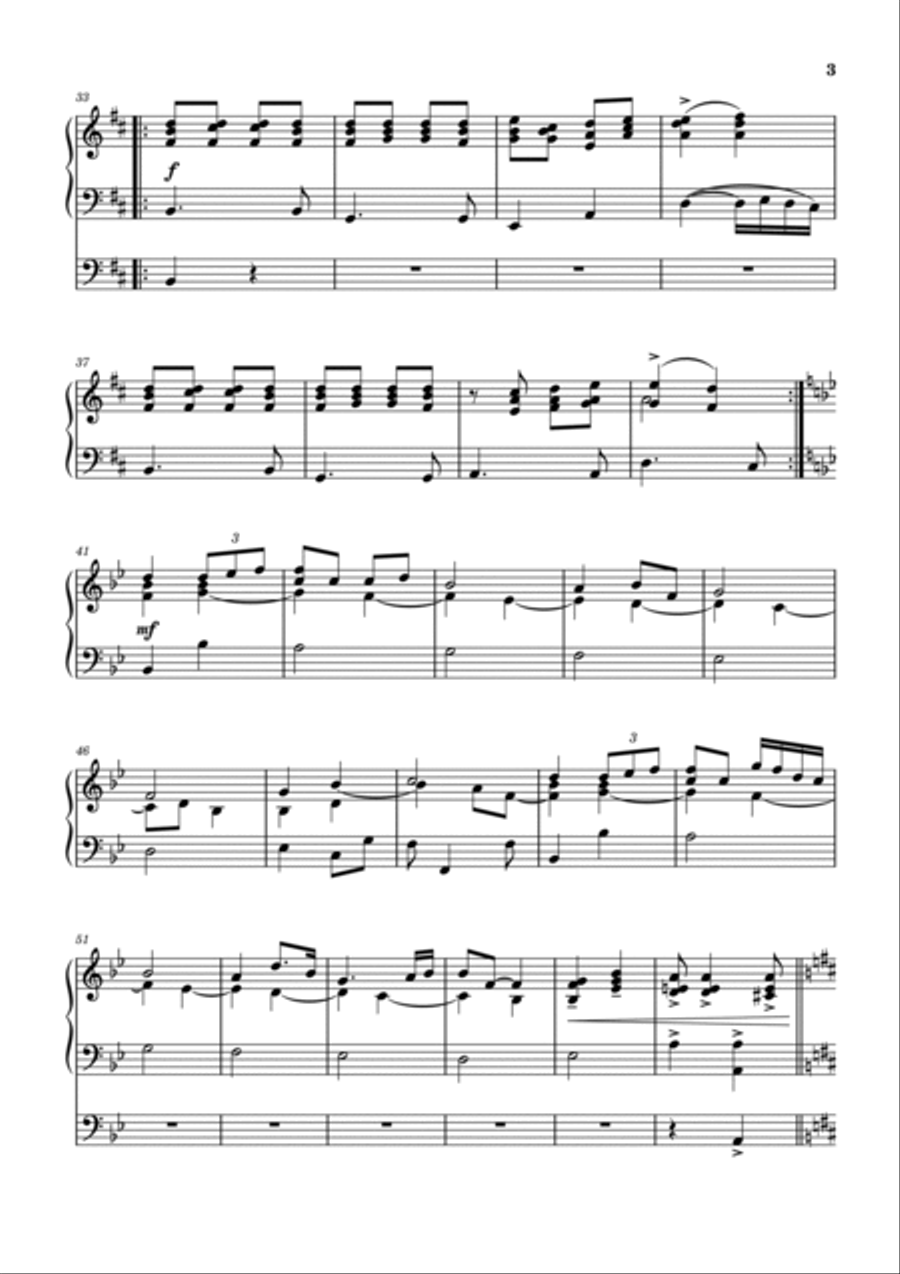 Festpräludium III Organ Solo scores gallery preview page 3