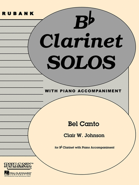 Bel Canto  B Flat Clarinet Solos With Piano