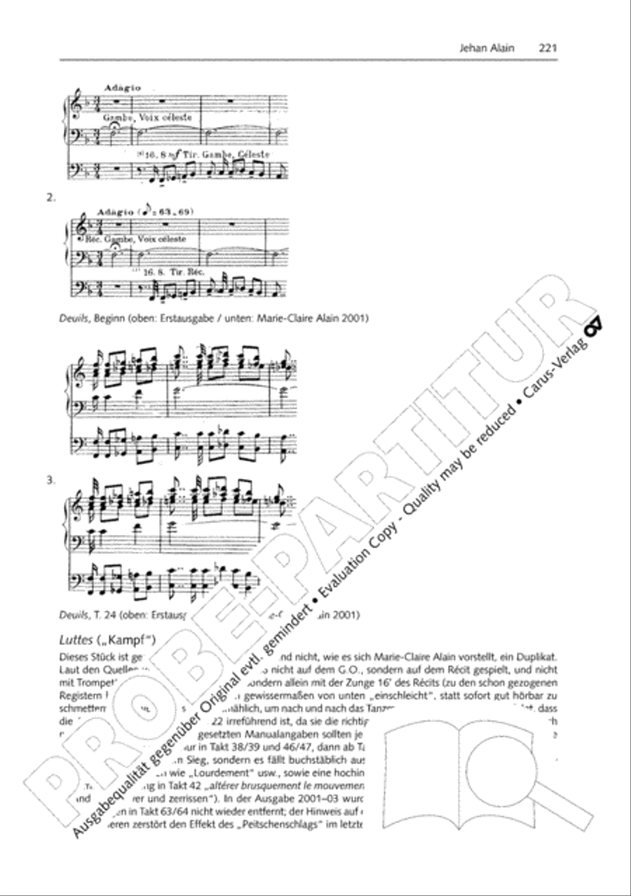 Orgelschule zur historischen Auffuhrungspraxis Organ Solo scores gallery preview page 222