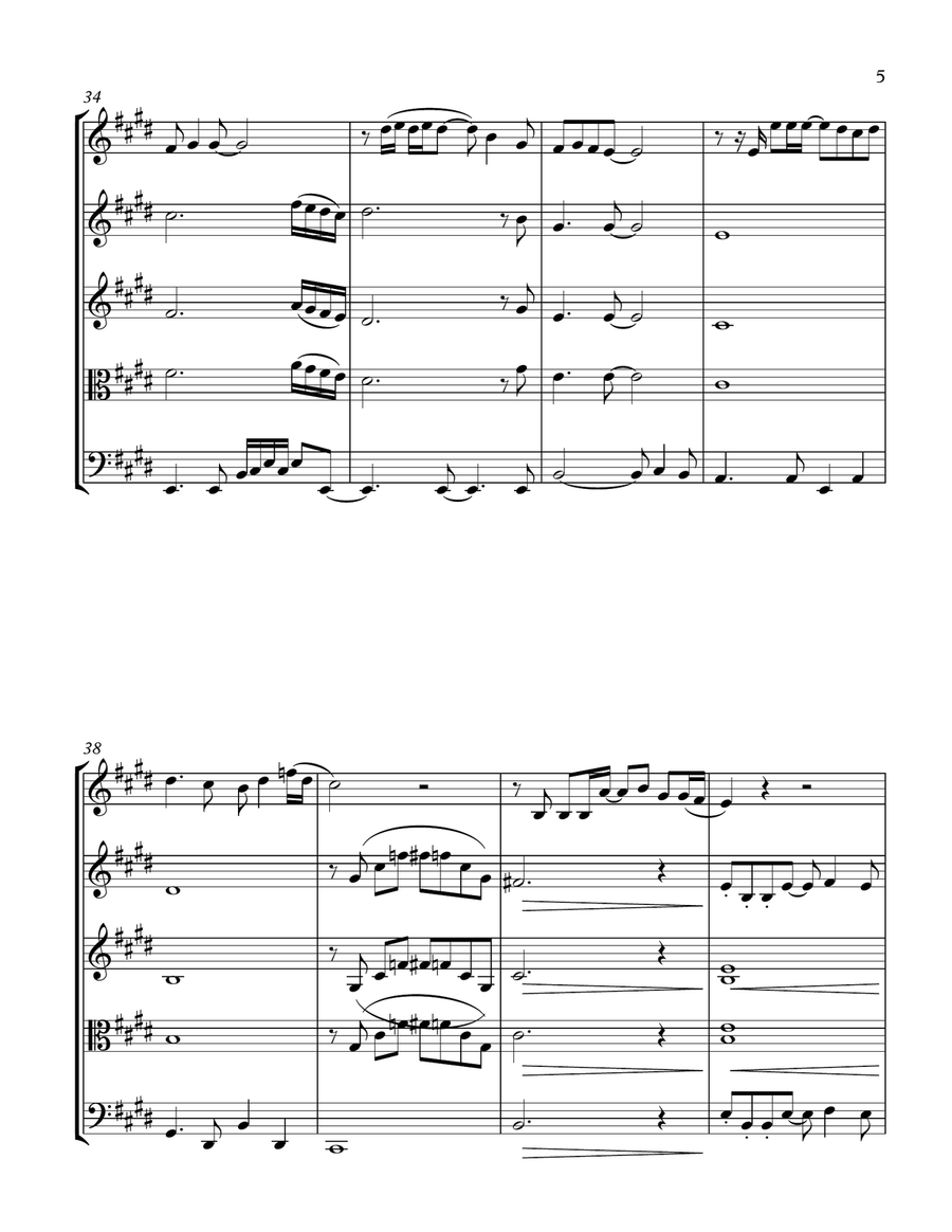 Make It With You String Quartet scores gallery preview page 5