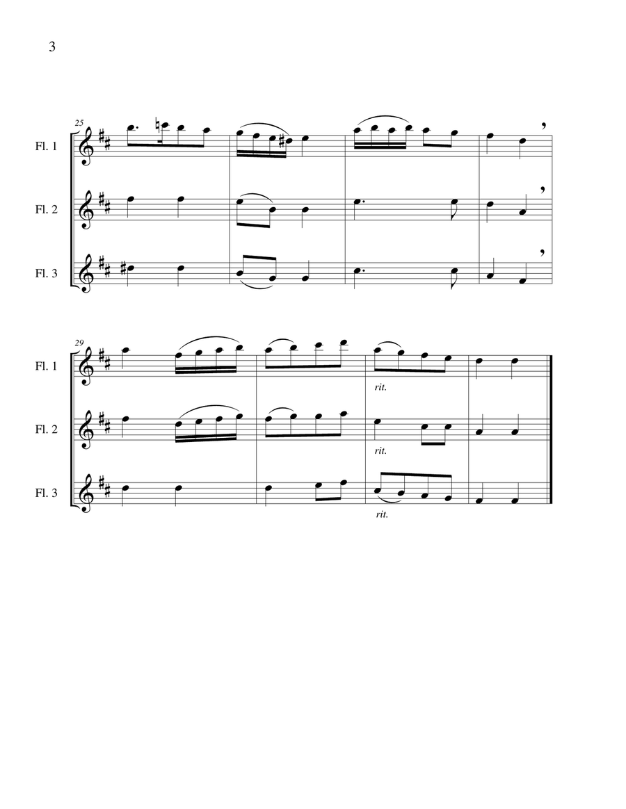 Contradance, Hob. 31c - Flute Trio Flute Trio scores gallery preview page 5