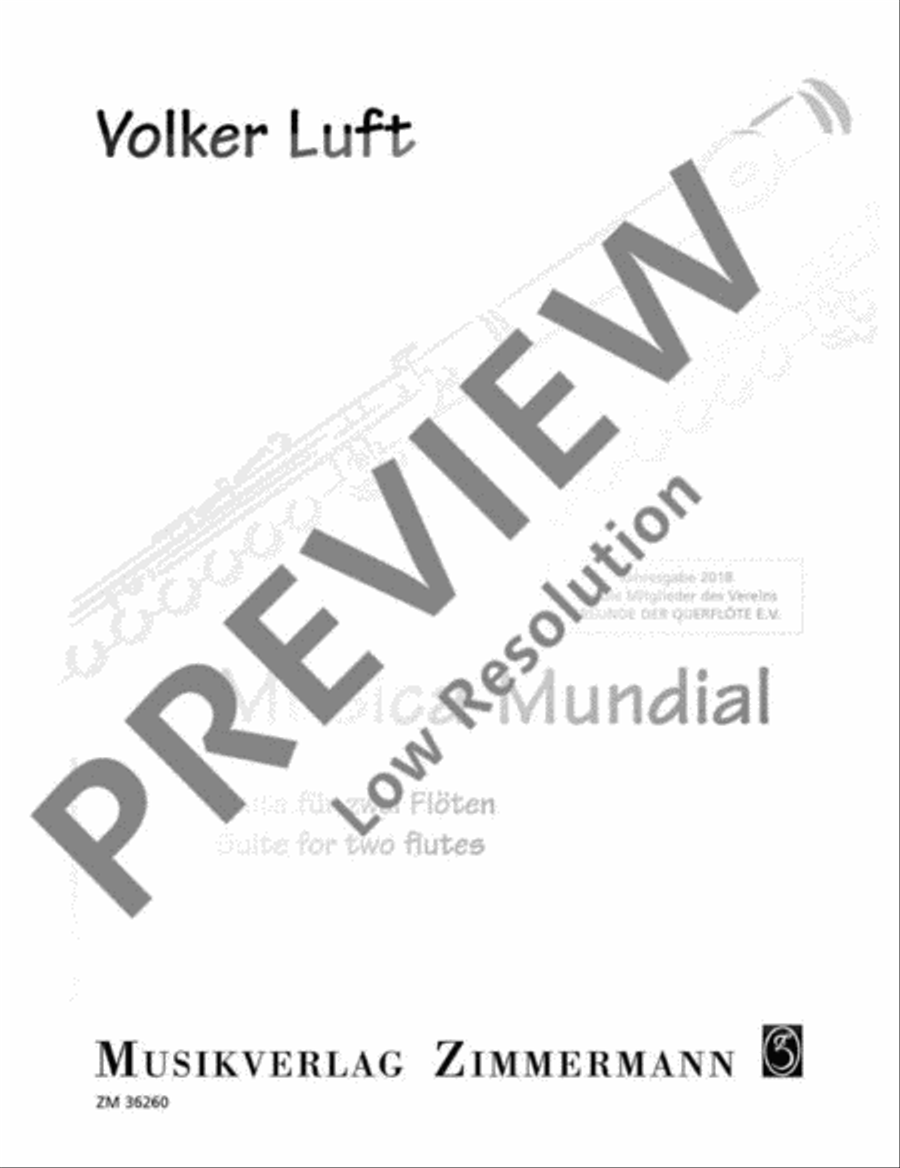 Musica Mundial Flute Duet scores gallery preview page 18