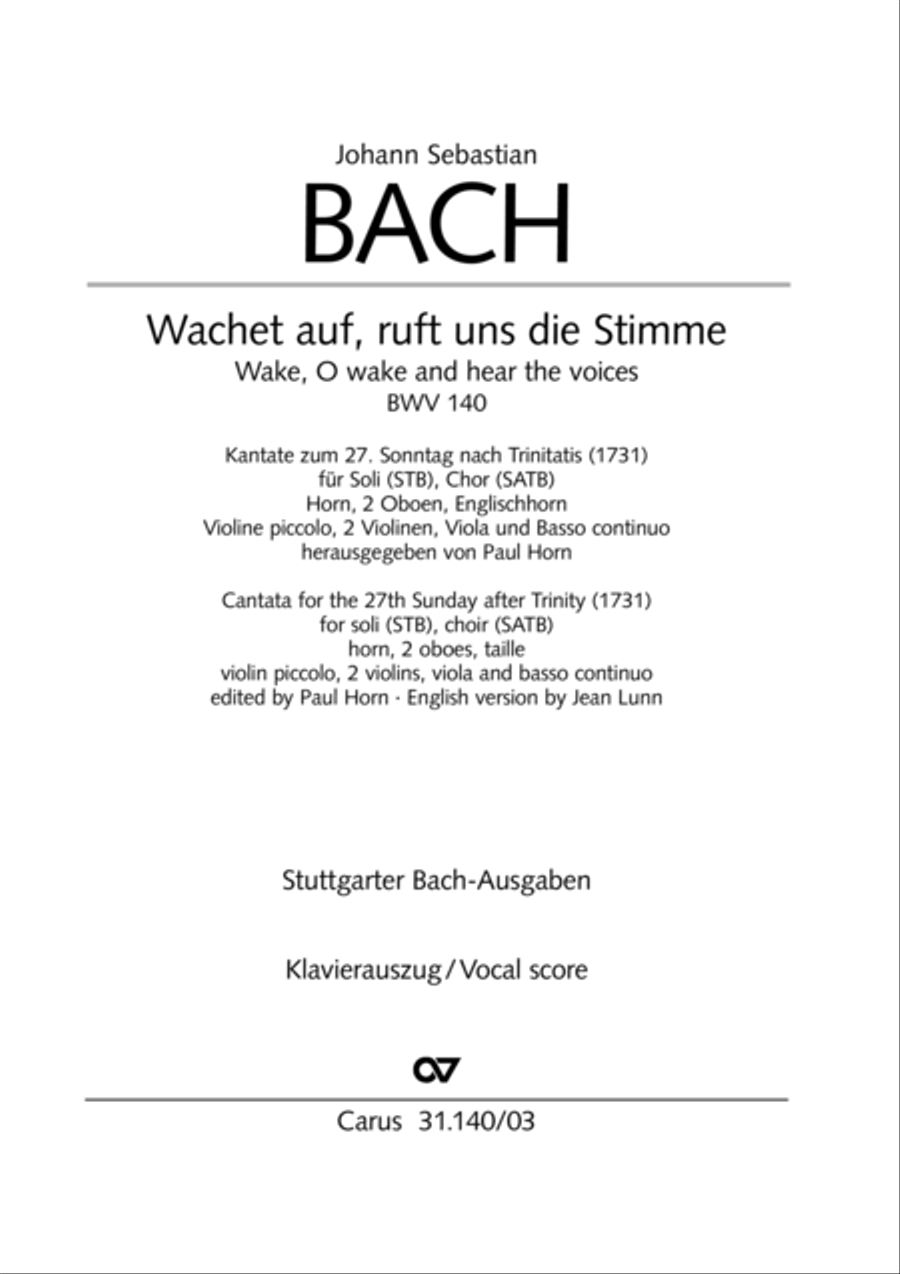 Wake, o wake and hear the voices STB scores gallery preview page 2