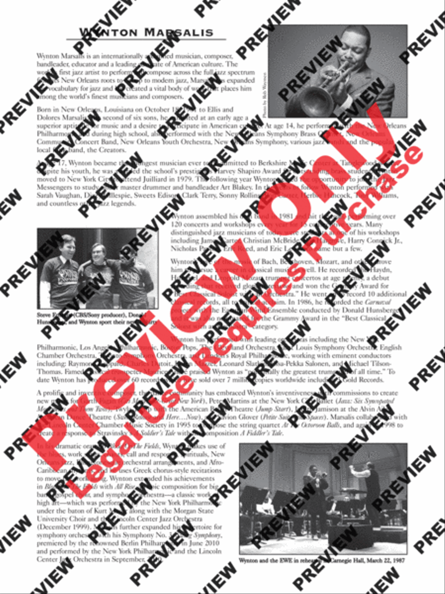 Le Carnaval de Venise Concert Band scores gallery preview page 5