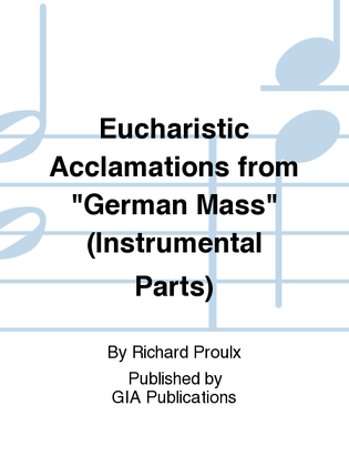 Eucharistic Acclamations - Instrument edition