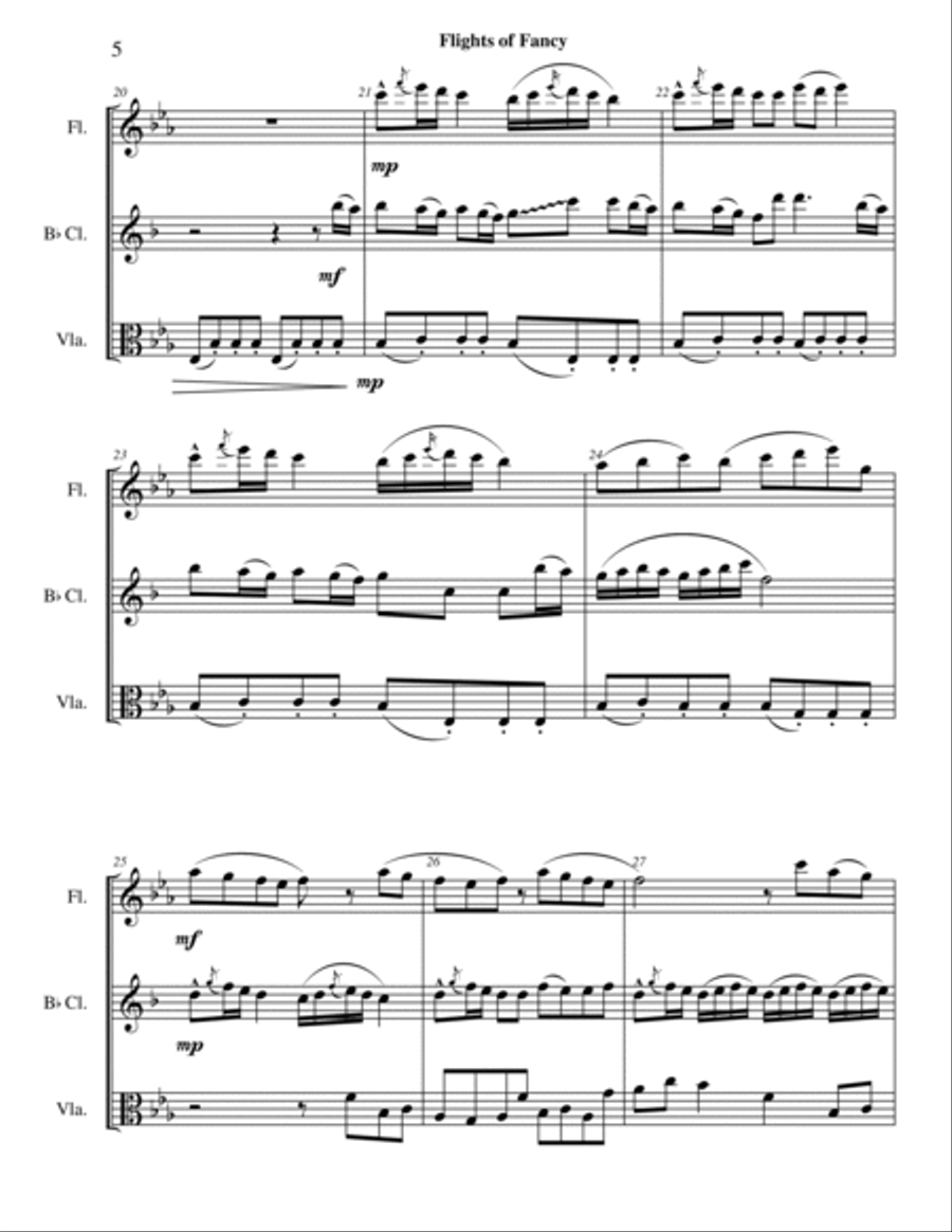 Flights of Fancy Small Ensemble scores gallery preview page 5