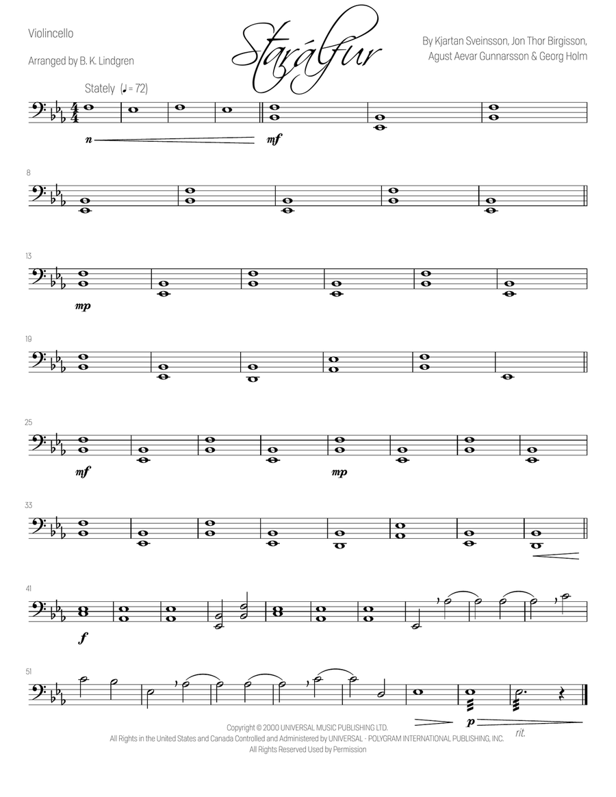 Starálfur Starálfur String Quartet scores gallery preview page 5
