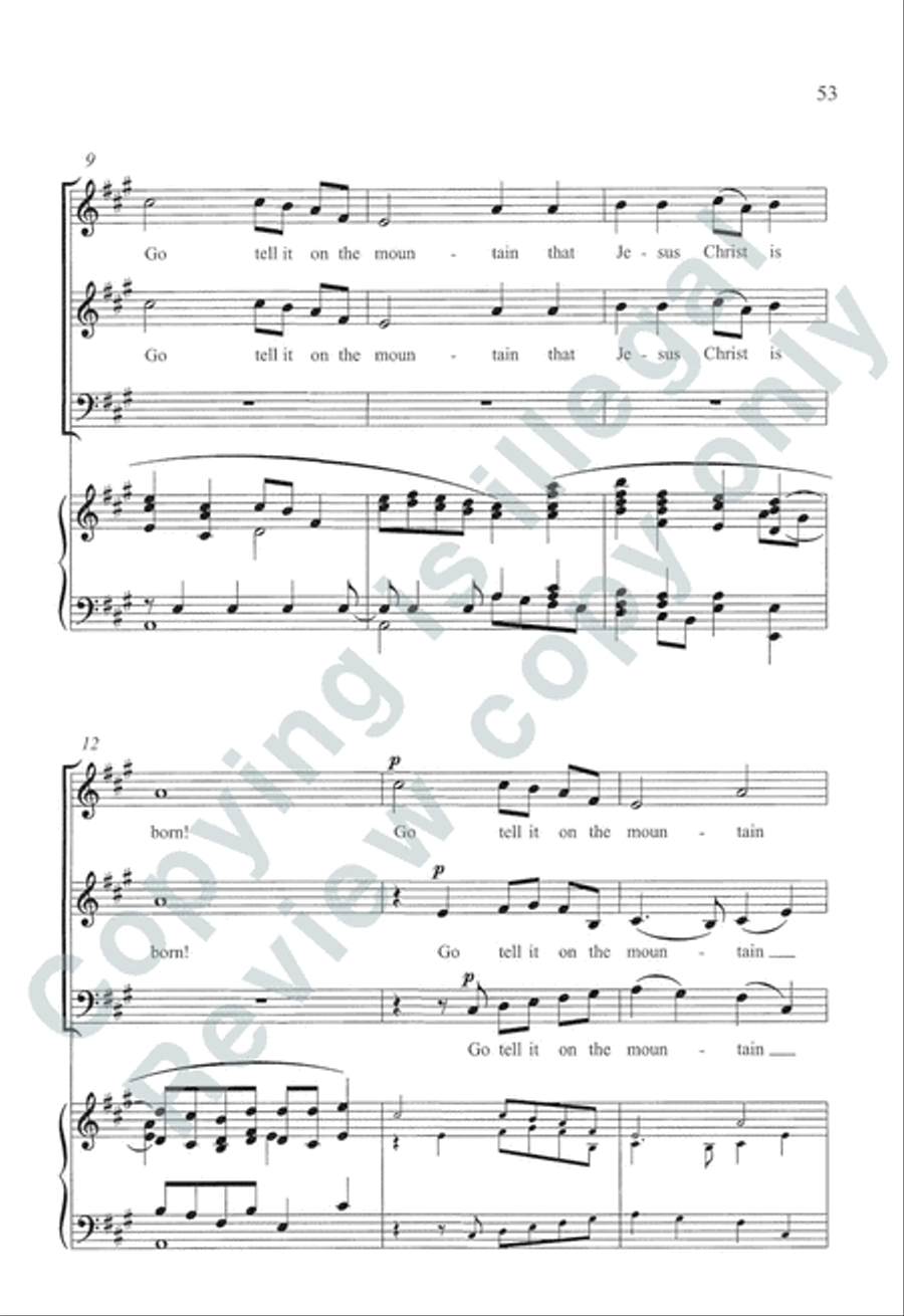 Somerset Anthem Books, Volume I (Advent & Christmas) 3-Part scores gallery preview page 38