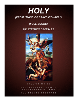 Book cover for Holy (from "Mass of Saint Michael" - Full Score)